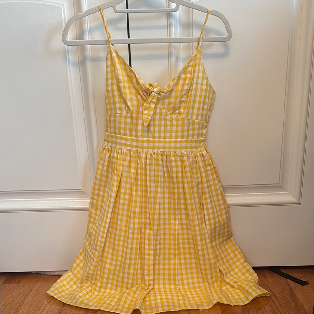 Endless Rose Yellow Gingham Dress